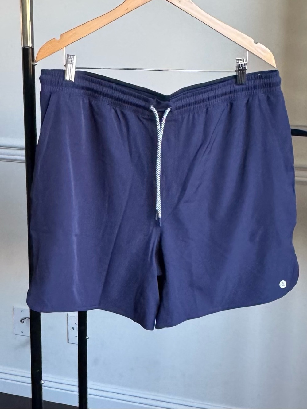 Rhoback Grit Gym Short with Adjustable Waist Lined Navy Blue XXL NWOT